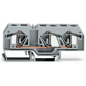 Ověřený Svorka řadová 16,0 šedá 283-671 třívodičová