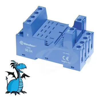 Prémiový Patice 96.04 DIN,pro relé 56/99.02, 4P