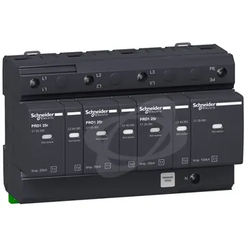 Svodič přepětí 3P+N PRD1 25r T1+T2 Luxusní