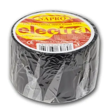 Celosvětová Doprava Páska izolační PVC 38mm x 0,13mm x10m černá