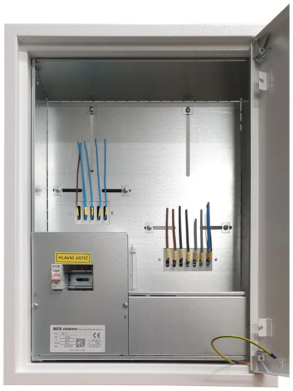 Expresní Doručení REX ELEKTRO Skříň RE 1/1 bez hlavního jističe, ČEZ/EGD