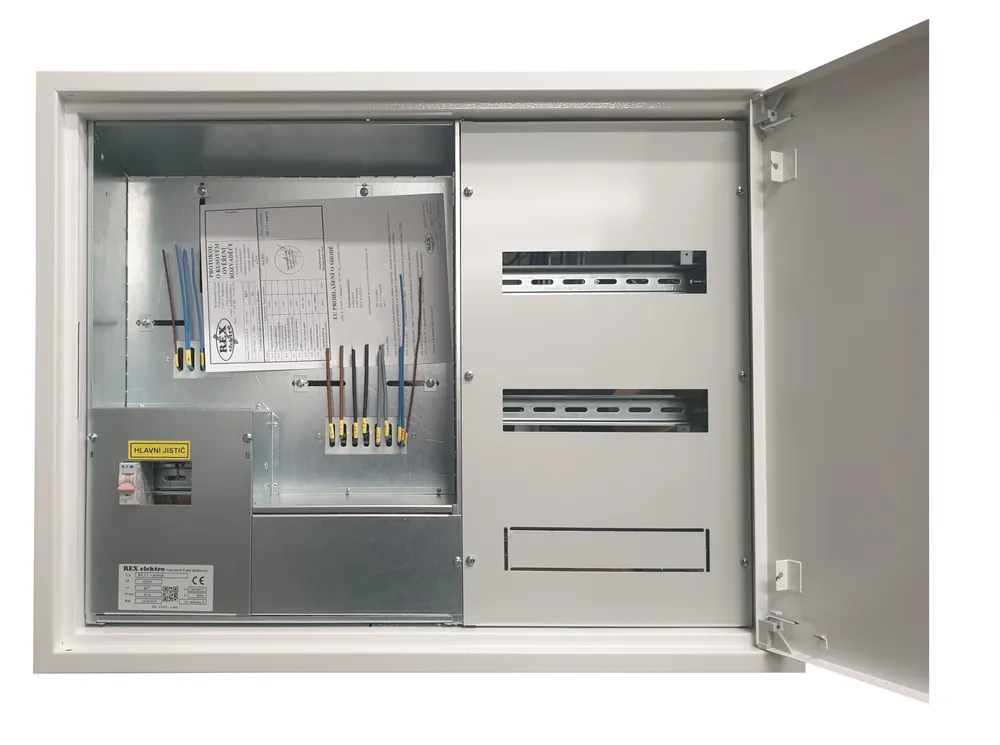 REX ELEKTRO Skříň RE 1/1 +36M bez HJ podružná část vpravo, bez hlavního jističe, ČEZ/EGD Trendový
