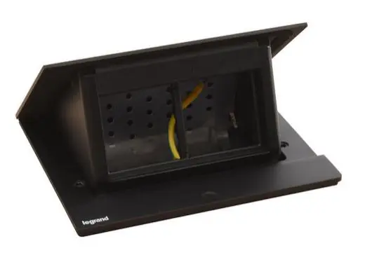 LEGRAND Krabice POP-UP 4M prázdná do nábytku černá Must-Have