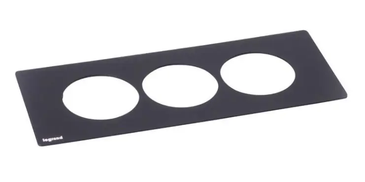 LEGRAND Rámeček DISQIN 3násobný černý Vrácení Zdarma