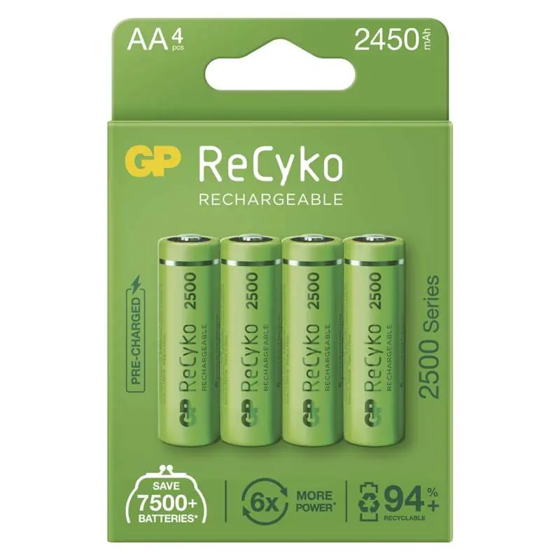 GP Baterie  tužková NiMH RECYKO 2450mAh Záruka V Ceně