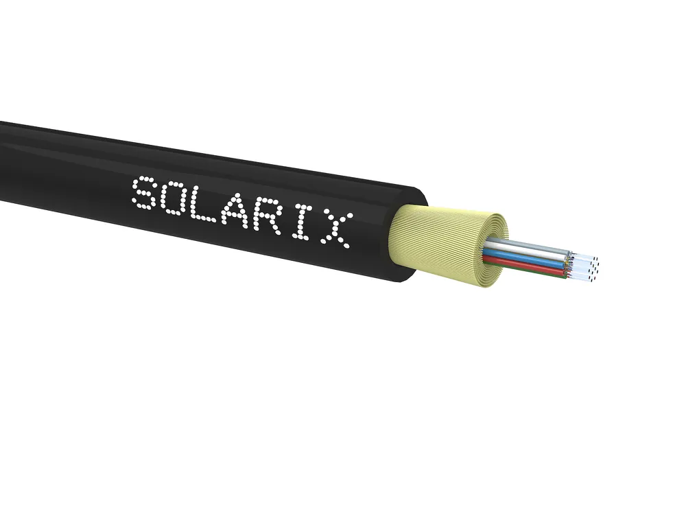 Časově Omezené SOLARIX DROP1000 kabel Solarix 12vl 9/125 3,2mm LSOH Eca černý SXKO-DROP-12-OS-LSOH