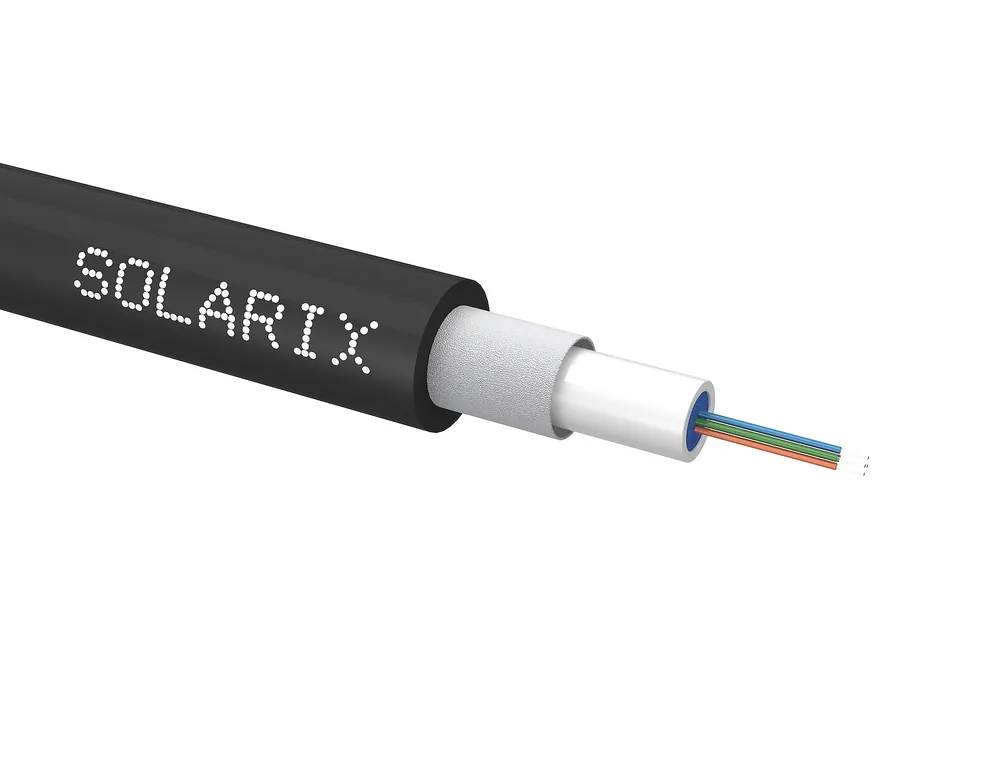 Koupit Online SOLARIX Univerzální kabel CLT Solarix 04vl 50/125 LSOH Eca OM3 černý SXKO-CLT-4-OM3-LSOH