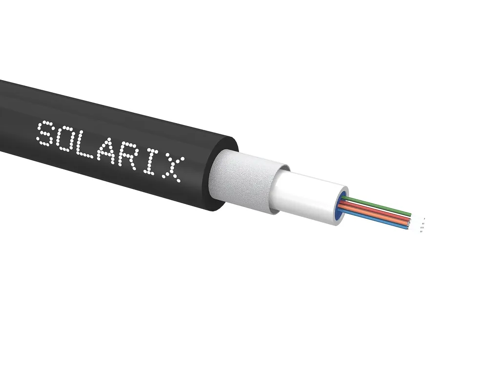 SOLARIX Univerzální kabel CLT Solarix 08vl 50/125 LSOH Eca OM3 černý SXKO-CLT-8-OM3-LSOH Poslední Šance