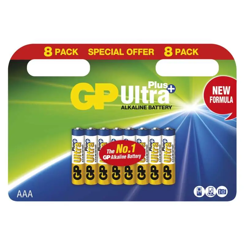Expresní Doručení GP Alkalická baterie Ultra Plus AAA (LR03), 8 ks