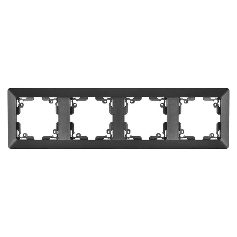 Sleva EMOS Rámeček A6004.7 čtyřnásobný antracit