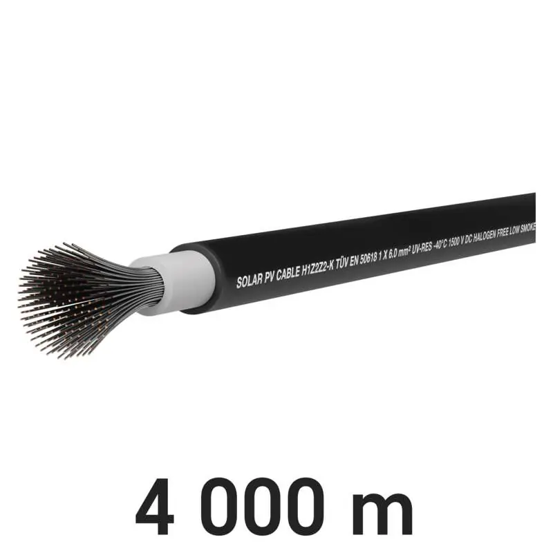 Hit Sezóny EMOS PV Kabel solární H1Z2Z2 černý 6 mm 4000 m