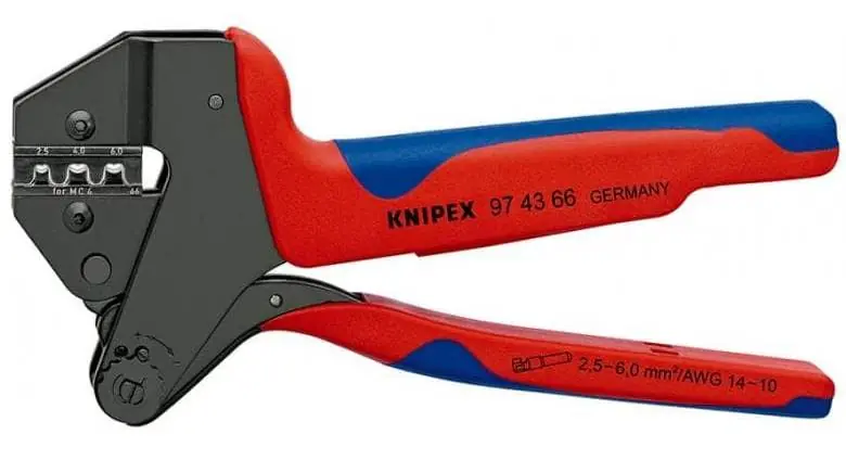 Rychlé Dodání KNIPEX Kleště 97 43 66 krimplovací pro solární konektory MC4