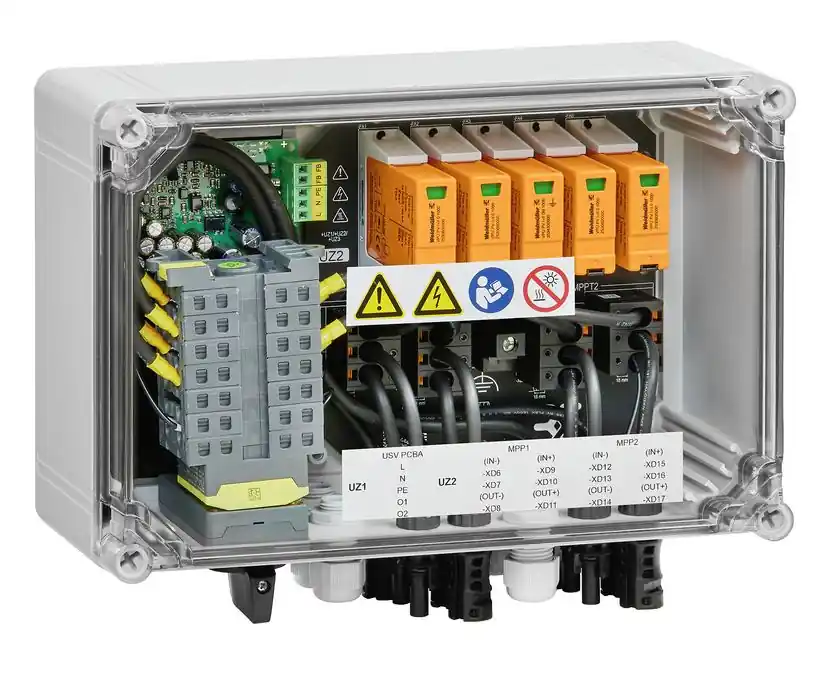 Odeslání Ihned WEIDMÜLLER Rozvaděč PVCDC2I1O2MPPRDSPD1RWM4 spojovací pro fotovolaiku 1100 V, s požárním vypínačem a svodičem