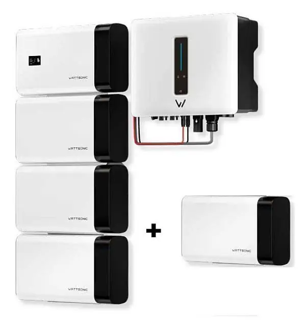 WATTSONIC Sada 8kW měnič + BMS 2,30kWh + 3x bateriový modul 2,30kWh + 1x bateriový modul 2,30kWh zdarma Levný