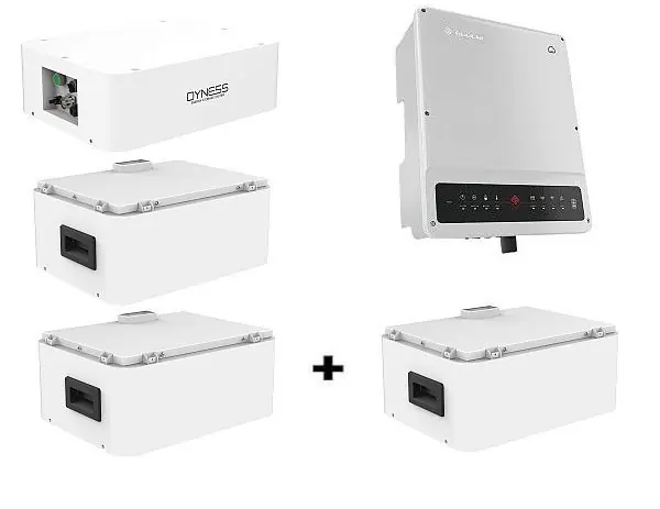 GOODWE Sada 8kW měnič + DYNESS BMS BDU/BASE T9637 + 2x bateriový modul 3,55kWh + 1x bateriový modul 3,55kWh zdarma Bezpečná Platba